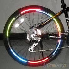 Pegatina reflectante fluorescente para bicicleta de montaña, pegatina reflectante para llanta de rueda, accesorios de ciclismo 2024 - compra barato