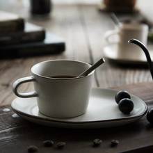 Kingsua copa japonesa retrô pires conjunto de cerâmica café café café café café café café stoneware copo taça 2024 - compre barato
