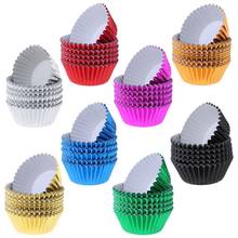 100pcs Paper Cupcake Cup Aluminium Foil Muffin Baking Cups Liners Cupcakes Case For Kitchen 2024 - buy cheap