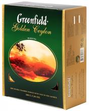 Чай Greenfield "Golden Ceylon", черный, 100 пакетиков 2024 - купить недорого