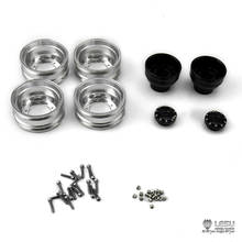 LESU-cubo de rueda trasera de Metal para coche de control remoto, W-2048, modelo Tamiya, para camión, freno hexagonal, TH11500, 1/14 2024 - compra barato