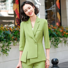 2021 New Styles Formal Women Business Suits OL  Ladies Office Spring Summer Work Wear Professional Blazers Set Pantsuits 2024 - buy cheap