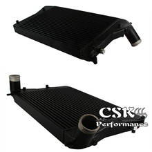 Intercooler de montagem dianteira, de alumínio, preto/prata, vw golf gti 06-10, 2.0t turbo mk5 (version2) 2024 - compre barato