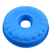 Silicone Large Flower Hollow Heart Cake Soap Pudding Jelly Candy Cookie Biscuit Mold Mould Pan Bakeware   E167 2024 - buy cheap