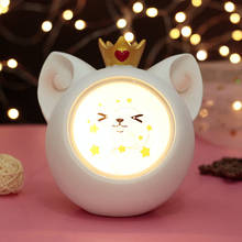 Lámpara LED de noche para niños y bebés, bonito gato sonriente, lámparas de noche para guardería, decoración de dormitorio, regalo de cumpleaños y Navidad 2024 - compra barato