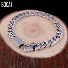 2019 new 100% 925 sterling silver bracelet for men simple couple bracelet men's silver bracelet women's silver bracelet 2024 - buy cheap