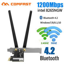 1200Mbps Wireless-AC 8265 PCI Express PCi-e Desktop WiFi Adapter + Bluetooth 4.2 for Intel 8265AC Wireless Card for Win7 8 10 2024 - buy cheap