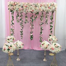 Rosas artificiales para centros de mesa, Hortensia, flores falsas de seda champán, decoración de boda, bricolaje, decoración del hogar 2024 - compra barato