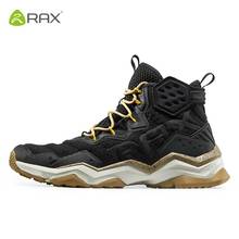 Rax botas de caminhada masculinas, sapatos de cano alto, respirável, resistente ao desgaste, com cadarço, sapatos antiderrapante para montanhismo, d0863 2024 - compre barato