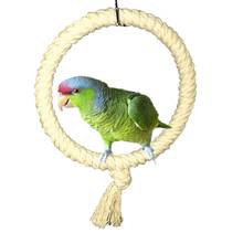 Parrots Toy Hanging Swing Cage Pendant Toys Wooden  Stand Holder Pet Training Bridge Swing Standing Bar 2024 - buy cheap