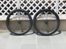 Rueda ultraligera de carbono para bicicleta de carretera, cubierta de disco de ruedas de 60mm, freno de liberación rápida, frontal QR/trasero QR 135mm 2024 - compra barato