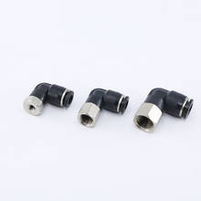 Conector neumático-Serie PLF, Conector de codo hembra neumático, tubo de empuje de aire, ajuste 2024 - compra barato