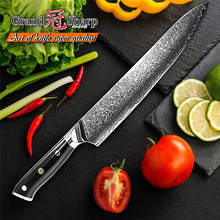 Cuchillo de Chef de Damasco de 9,5 pulgadas, cuchillo de cocina Damascus japonés de acero VG10 de 67 capas, rebanador de alto carbono japonés, herramientas de cocina para regalo 2024 - compra barato