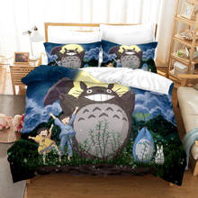 Neighbor Totoro Duvet Cover 3D Catoon Set Bedding Set Luxury Bedding Set Twin Queen King Size Bed Set Bed Linen Dropshipping 2024 - buy cheap