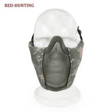 Tactical Airsoft Protective Mask Breathable Half Face Mesh Mask Military Shooting Paintball Mask 2024 - buy cheap