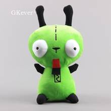 25cm Anime Alien Invader Zim Gir Plush Toy Doll Cute Kawaii 3D Bulging Eyes Dog Plush Animals Doll Children baby Birthday Gift 2024 - buy cheap