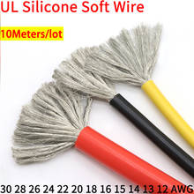 10M Heat-resistant cable 30 28 26 24 22 20 18 16 15 14 13 12 10 AWG Ultra Soft Silicone Wire High Temperature Flexible Copper 2024 - buy cheap