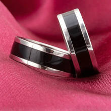 Мужское и женское титановое кольцо унисекс, гладкие простые обручальные кольца, антиаллергенные кольца для мужчин и женщин, бижутерия, подарок 2019 2024 - купить недорого