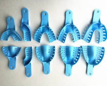 Free shipping 10 Pcs Denture Tray Dentistry Holder Bracket  Plastic Dental Tray Disposable BLUE 2024 - buy cheap