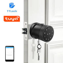 Дистанционное управление через приложение TTLock или Tuya, Bluetooth, блокировка отпечатком пальца, пароль, код, номер, карта, замок с ключом 2024 - купить недорого