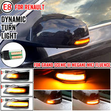 For Renault Megane MK3 Laguna III X91 Scenic Fluence Latitude Safrane LED Dynamic Turn Signal Mirror Sequential Indicator Light 2024 - buy cheap