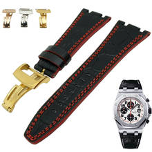 For Audemars 100% New 28 mm Genuine Leather handmade watch band Strap And Buckle Clasp For AP And Screw And Screwdriver 2024 - buy cheap