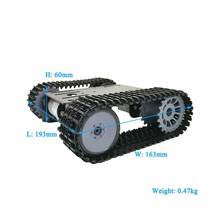 Металлический умный гусеничный робот TP101, комплект шасси танка с двигателем 33GB-520 12 В постоянного тока, панель из алюминиевого сплава, «сделай сам» для Arduino Toy 2024 - купить недорого