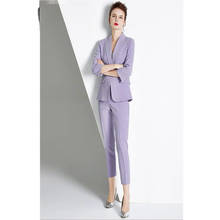 Lilac Women Pantsuits Jacket+Pants Women Business Suits Women Pantsuit Office Style Female Trouser Suit Custom Made 2024 - buy cheap