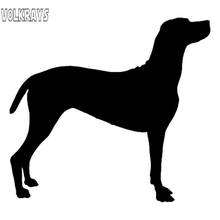 Volkrays Creative Car Sticker Hungarian Vizsla Dog Heart Silhouette Accessories Sunscreen Vinyl Decal Black/Silver,11cm*12cm 2024 - buy cheap