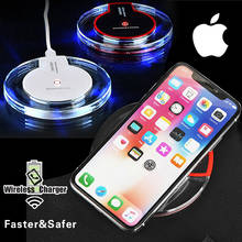 KK&LL QI Quick Wireless Charger USB Fast Charging Pad Dock For iphone 8/X/XS/XR/Plus / iphone 11 / 11 Pro / 11 Pro Max 2024 - buy cheap
