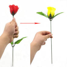 Розы Dis color ation (красные меняющие желтые), розы, волшебные фокусы, меняющие цвет на День святого Валентина, розы, цветы, волшебные фокусы, веселые игрушки 2024 - купить недорого