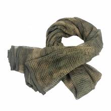 Military Tactical Scarf Camouflage Mesh Neck Scarf KeffIyeh Sniper Face Scarf Veil Shem 180x80cm for Airsoft Hunting Concealment 2024 - buy cheap