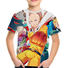 4-12 Years Old 2020 Summer Kids 3D Cute Japanese Anime One Punch Man T-shirt Children Fashion T shirt Boys Girls Tshirts Tops 2024 - buy cheap