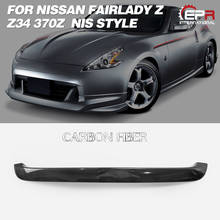 Parachoques delantero de fibra de carbono para coche, Kit de cubierta de parrilla con acabado brillante, para Nissan 2009, Z34 370z NIS Style 2024 - compra barato