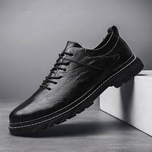 Men's Shoes Fashion Daily Leisure Genuine Leather Men Shoes Flexible Leather Men Loafers 2024 - buy cheap