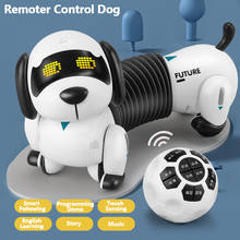 Smart Following Remote Control Dog Touch Sensing Bionic Action Programming Demo Parent-Child Interaction Dynamic Music RC Toys 2024 - buy cheap