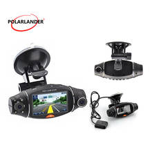 Gravador de vídeo gps, lente dupla, câmera lcd tft com visão noturna infravermelho 1080p, g-sensor, para carro, dvr, r310 2.7 2024 - compre barato