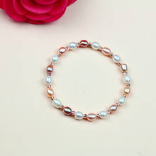 Wholesale Price ELASTIC Fashion Charm Cheap Hot Freshwater Pearl Bracelet 5-6mm Size, 10pcs/lot 2024 - buy cheap