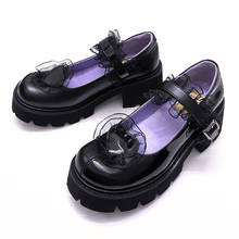 Loli Punk gótico para mujer, zapatos de Lolita de Anime japonés, zapatos de plataforma Harujuku Jk, con hebilla de encaje femenino, tacón medio de 6cm 2024 - compra barato