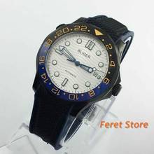 High Quality BLIGER new 41mm Automatic Men's Watch With Sapphire Glass black case White Dial Luxury 41mm Wristwatch 2024 - buy cheap