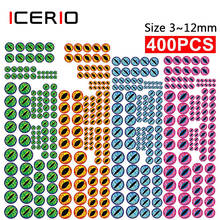 ICERIO-Ojos de pez epoxi 3D, Ojos de dragón Raptile para pesca, Mosca, señuelo, fabricación de 400 surtido, 3mm a 12mm 2024 - compra barato