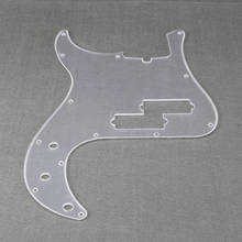 New 1Ply Transparent Electric Bass Pickguard Scratch Plate 13 Hole for 4 String PB Bass Parts Replacement 2024 - buy cheap