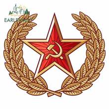 EARLFAMILY 13cm x 10.9cm For Soviet Star Car Accessories Stickers Cartoon Graphics Decal Waterproof For SUV JDM ATV Decor 2024 - buy cheap