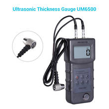 Medidor de espesor ultrasónico Digital portátil UM6500, medidor de espesor de Metal de 1,0-245mm, 0,05-8 pulgadas (en acero) 0,1mm 2024 - compra barato