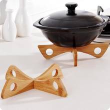 Tray Rack Detachable Wood Table Mat Kitchen Pot Heat Insulated Cooling Dish Potholders Gadget Holder CF-51 2024 - buy cheap