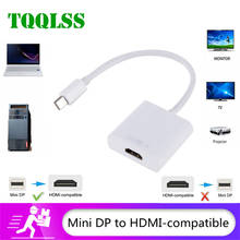 TQQLSS Mini DP to HDMI-compatible Cable 1080P TV Projector Display Port to HDMI-compatible Adapter Cable For Mac Macbook Pro Air 2024 - buy cheap