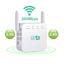 Enrutador WiFi de 2,4G y 300Mbps, extensor de rango, amplificador de señal, 2 antenas, expansor de cobertura completa 2024 - compra barato