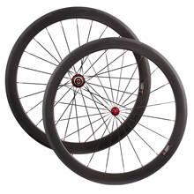 Juego de ruedas de carbono Powerway R13 para bicicleta de carretera, Cubo de rodamiento de cerámica súper ligero, 50mm, en forma de U, 25mm, Clincher Tubular 2024 - compra barato