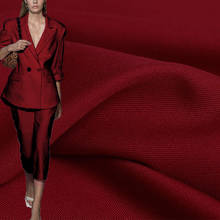 Красная малиновая японская саржа, шерстяные ткани, женские костюмы, брюки, шитье, ткань «сделай сам», Новинка 2024 - купить недорого