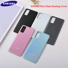Original Samsung Galaxy S20 G980 F/DS S20 Plus S20+ G985 F/DS Glass Back Battery Cover Rear Door Housing Case Repair Panel Cover
